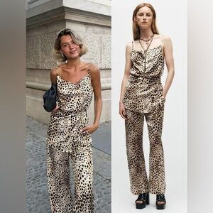 ZW COLLECTION ANIMAL PRINT TROUSERS